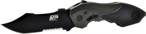 S&W Knives SWMP5LS MP Folder Black Blade 3.6" Part Serrated - SWMP5LS S&W Knives SWMP5LS MP Folder Black Blade 3.6" Part Serrated - SWMP5LS