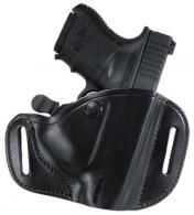 Bianchi 22156 82 CarryLok OWB Size 11D Black Leather Belt Slide Compatible w/Glock 26/27/Ruger Max-9/Taurus GX4 Belt Up to 1.75" - 153