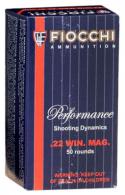 Fiocchi PISTOL SHOOTING DYNAMICS .22 MAG  Full Metal Jacket