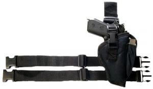 Bulldog Tactical Holster Large Black Knit Fabric - WTAC8R