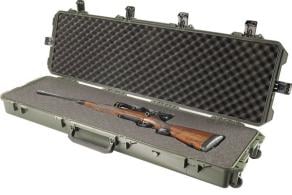 Plano 42 All Weather Gun Case Hard Plastic Blk w/Yel