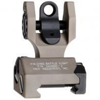 Troy Ind FBSTTFT00 BattleSight Rear Folding DOA Tritium Picatinny Rail Aluminum - FBSTTFT00