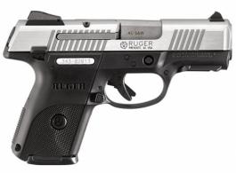 Ruger 3476 SR40C Compact 40 S&W DA 3.50" 15+1 Black Polymer Grip Stainless Steel Slide - 3476