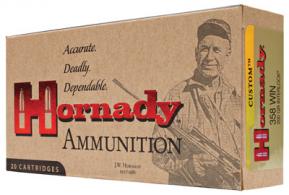 Hornady Custom 358 Winchester Soft Point 200 GR  20 Round box - 91318