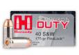 Main product image for Hornady Critical Duty FlexLock 40 S&W Ammo 20 Round Box