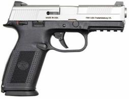 FN66943 FNS40 Manual Safety Fxd 3 Dot NS 40S&W 4" 14+1 3 Mags Poly Grips Blk/SS