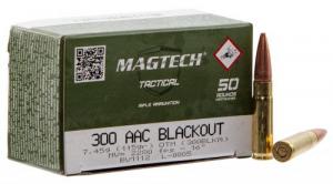 Magtech 300BlackA Rifle .300 Black  (7.62X35mm) 115 GR Flat Base Hol - 300BLKA