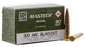 Magtech 300BlackA Rifle .300 Black (7.62X35mm) 115 GR Flat Base Hol - 300BLKA Magtech 300BlackA Rifle .300 Black (7.62X35mm) 115 GR Flat Base Hol - 300BLKA