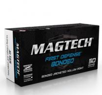 Magtech First Defense 40 Smith & Wesson 155 GR JHP Bonded 50 Bx/20 Cs