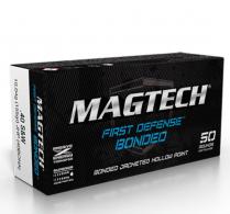 Magtech First Defense 40 Smith & Wesson 155 GR JHP Bonded 50 Bx/20 Cs - 40BONA Magtech First Defense 40 Smith & Wesson 155 GR JHP Bonded 50 Bx/20 Cs - 40BONA