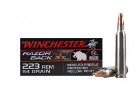 Winchester Ammo Razorback 223 Remington/5.56 Nato Hollow Poi - S223WB Winchester Ammo Razorback 223 Remington/5.56 Nato Hollow Poi - S223WB