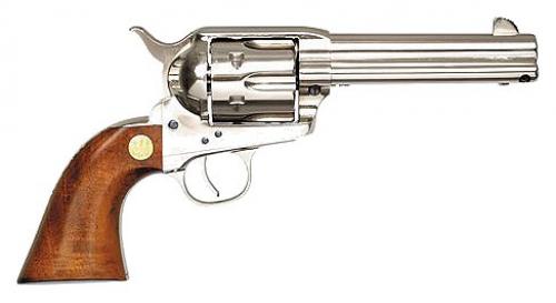 Beretta Stampede Nickel 4.75" 45 Long Colt Revolver