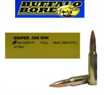 Buffalo Bore Sniper Boat Tail Hollow Point 308 Winchester Ammo 20 Round Box - S308175 Buffalo Bore Sniper Boat Tail Hollow Point 308 Winchester Ammo 20 Round Box - S308175