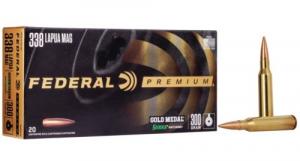 Federal Gold Medal Sierra MatchKing BTHP 20RD 300gr .338 LAP - GM338LM2