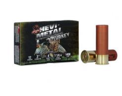 Hevi-Metal Turkey 12 Gauge 3" 1-1/4 oz #4 shot 5rd box - 30045 Hevi-Metal Turkey 12 Gauge 3" 1-1/4 oz #4 shot 5rd box - 30045