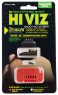 Hi-Viz LiteWave Ruger Mark I/II/III/IV Front Red/Green/White Fiber Optic Handgun Sight - HRBLW01 Hi-Viz LiteWave Ruger Mark I/II/III/IV Front Red/Green/White Fiber Optic Handgun Sight - HRBLW01