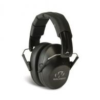 Walkers Game Ear Pro Low Profile Folding Muff Earmuff 22 db Black