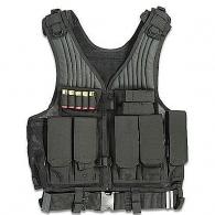 Drago Gear First Strike Vest Tactical Black Mesh Net - 52301BL