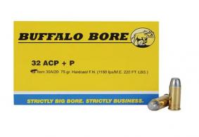 Buffalo Bore Ammunition Handgun .32 ACP Hard Cast 75 G - 30A/20 Buffalo Bore Ammunition Handgun .32 ACP Hard Cast 75 G - 30A/20