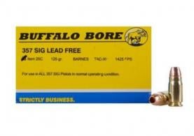 Buffalo Bore Ammo Heavy 357 Sig Sauer TACXP 125 GR 20 - 25C/20 Buffalo Bore Ammo Heavy 357 Sig Sauer TACXP 125 GR 20 - 25C/20