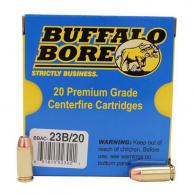 Buffalo Bore Heavy High Pressure Jacketed Hollow Point 40 S&W+P Ammo 180 gr 20 Round Box - 23B/20 Buffalo Bore Heavy High Pressure Jacketed Hollow Point 40 S&W+P Ammo 180 gr 20 Round Box - 23B/20