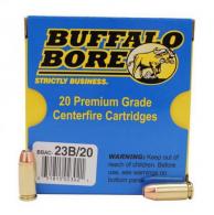 Buffalo Bore Heavy High Pressure Jacketed Hollow Point 40 S&W+P Ammo 180 gr 20 Round Box
