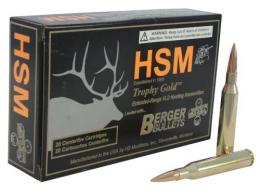 HSM Trophy Gold 257 Weatherby Magnum Boat Tail Hollow Point - BER257WBY115