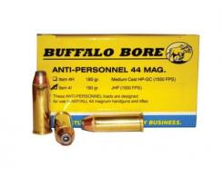 Buffalo Bore Ammo Handgun .44 MAG Jacketed HP 180 G - 4I/20