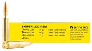 Buffalo Bore Sniper Boat Tail Hollow Point 223 Remington Ammo 69 gr 20 Round Box - S22369 Buffalo Bore Sniper Boat Tail Hollow Point 223 Remington Ammo 69 gr 20 Round Box - S22369