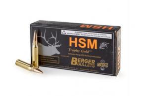 HSM 300WM168V Trophy Gold 300 Win Mag 168 gr Match Hunting Very Low Drag 20 Bx/ 20 Cs - BER300WM168V HSM 300WM168V Trophy Gold 300 Win Mag 168 gr Match Hunting Very Low Drag 20 Bx/ 20 Cs - BER300WM168V