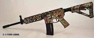 2 Vets Arms Vista Camo 300 AAC Semi-Auto Rifle - 2VA300VISTA