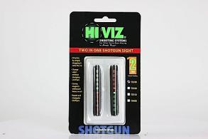 Hi-Viz Two-In-One Magnetic Front Ultra Narrow Green/Orange Fiber Optic Shotgun Sight - TO200