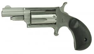 North American Arms Mini Stainless/Black 1.63" 22 Long Rifle / 22 Magnum / 22 WMR Revolver - NAA22MGRC