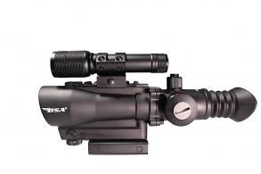 BSA RD30 with Laser and Flashlight 1x 30mm 5 MOA Red Dot Sight - TW30RDLL