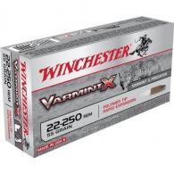 Winchester Varmint-X 22-250 Remington 55GR Varmint 20rd box - X22250P Winchester Varmint-X 22-250 Remington 55GR Varmint 20rd box - X22250P