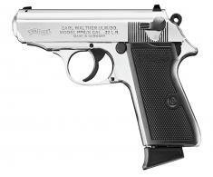 Walther Arms PPK/S .22 LR, 3.35" Nickel Threaded Barrel, Black Grips, 10 Rounds - 5030320 Walther Arms PPK/S .22 LR, 3.35" Nickel Threaded Barrel, Black Grips, 10 Rounds - 5030320