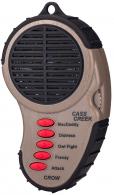 Cass Creek 065 Ergo Electronic Crow Call, 5 Authentic Calls, Bark Camouflage Finish, Includes Belt Clip - 445