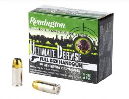 Remington Ultimate Defense Jacketed Hollow Point 380 ACP Ammo 20 Round Box - HD380BN Remington Ultimate Defense Jacketed Hollow Point 380 ACP Ammo 20 Round Box - HD380BN