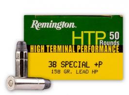 Remington Ammunition 22301 HTP 38 Special +P 158 gr Lead Hollow Point (LHP) 50 Bx/ 10 Cs - RTP38S12 Remington Ammunition 22301 HTP 38 Special +P 158 gr Lead Hollow Point (LHP) 50 Bx/ 10 Cs - RTP38S12