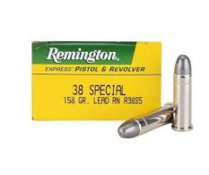 Remington Ammunition TAR .38 Spc 158 GR Lead Roun - RTG38S5 Remington Ammunition TAR .38 Spc 158 GR Lead Roun - RTG38S5