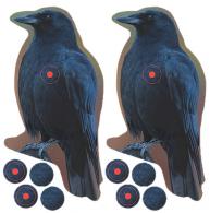 Birchwood Casey 34787 Shoot-N-C Reactive Target Self-Adhesive Paper Black 8" Crow Includes Pasters 12 PK - 90