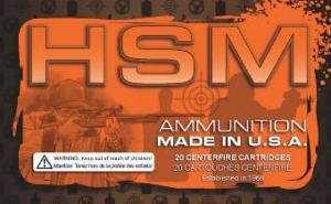 HSM 9mm Full Metal Jacket Round Nose 124 GR 50Box/20Ca - 9MM4R