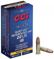 CCI Quiet .22 LR Segmented Hollow Point 40 GR 50rd box - 970 CCI Quiet .22 LR Segmented Hollow Point 40 GR 50rd box - 970