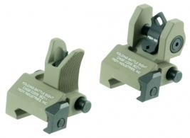 Troy Ind SSIGMCMSSFT BattleSight Micro Set M4 Front, Dioptic Rear Flat Dark Earth for FN SCAR, HK 417/416, IAR, Sig 556 Pistol/C - 609