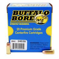 Buffalo Bore Personal Defense Jacketed Hollow Point 9mm+P Ammo 124 gr 20 Round Box - 24E/20 Buffalo Bore Personal Defense Jacketed Hollow Point 9mm+P Ammo 124 gr 20 Round Box - 24E/20