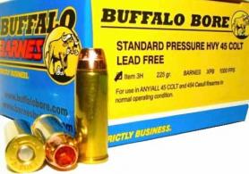 Buffalo Bore Ammunition 3H/20 Buffalo-Barnes Lead-Free 45 Colt (LC) 225 gr Barnes XPB 20 Bx/ 12 Cs
