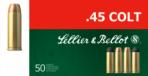 Sellier & Bellot  45 Colt Lead Flat Nose 250 GR 50rd box - SB45D