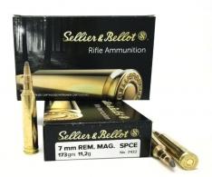 Sellier & Bellot Rifle Hunting 7mm Rem Mag 173 GR SPCE (Soft Point Cut-Thr - SB7A Sellier & Bellot Rifle Hunting 7mm Rem Mag 173 GR SPCE (Soft Point Cut-Thr - SB7A