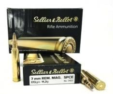 Sellier & Bellot Rifle Hunting 7mm Rem Mag 173 GR SPCE (Soft Point Cut-Thr - SB7A