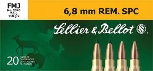 Sellier & Bellot Full Metal Jacket 6.8mm Ammo 20 Round Box - SB68C Sellier & Bellot Full Metal Jacket 6.8mm Ammo 20 Round Box - SB68C
